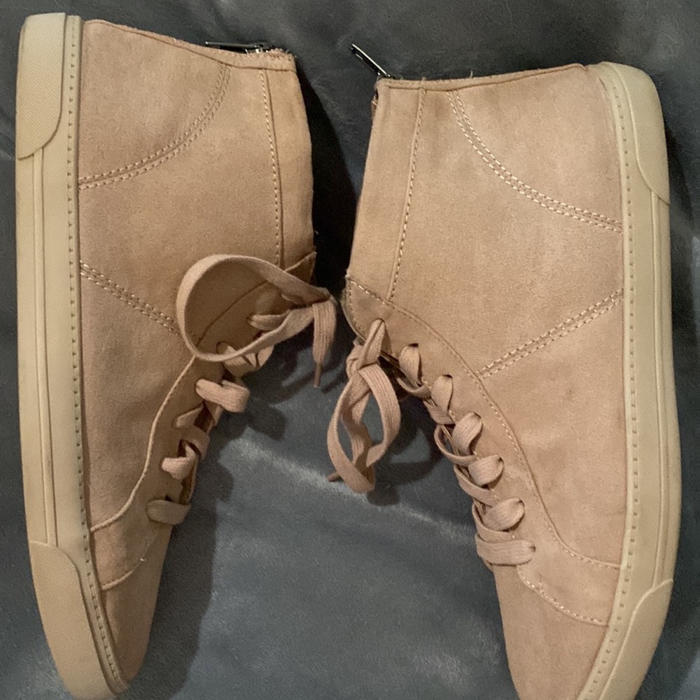 Blush color lace up boots - Picture 5 of 15